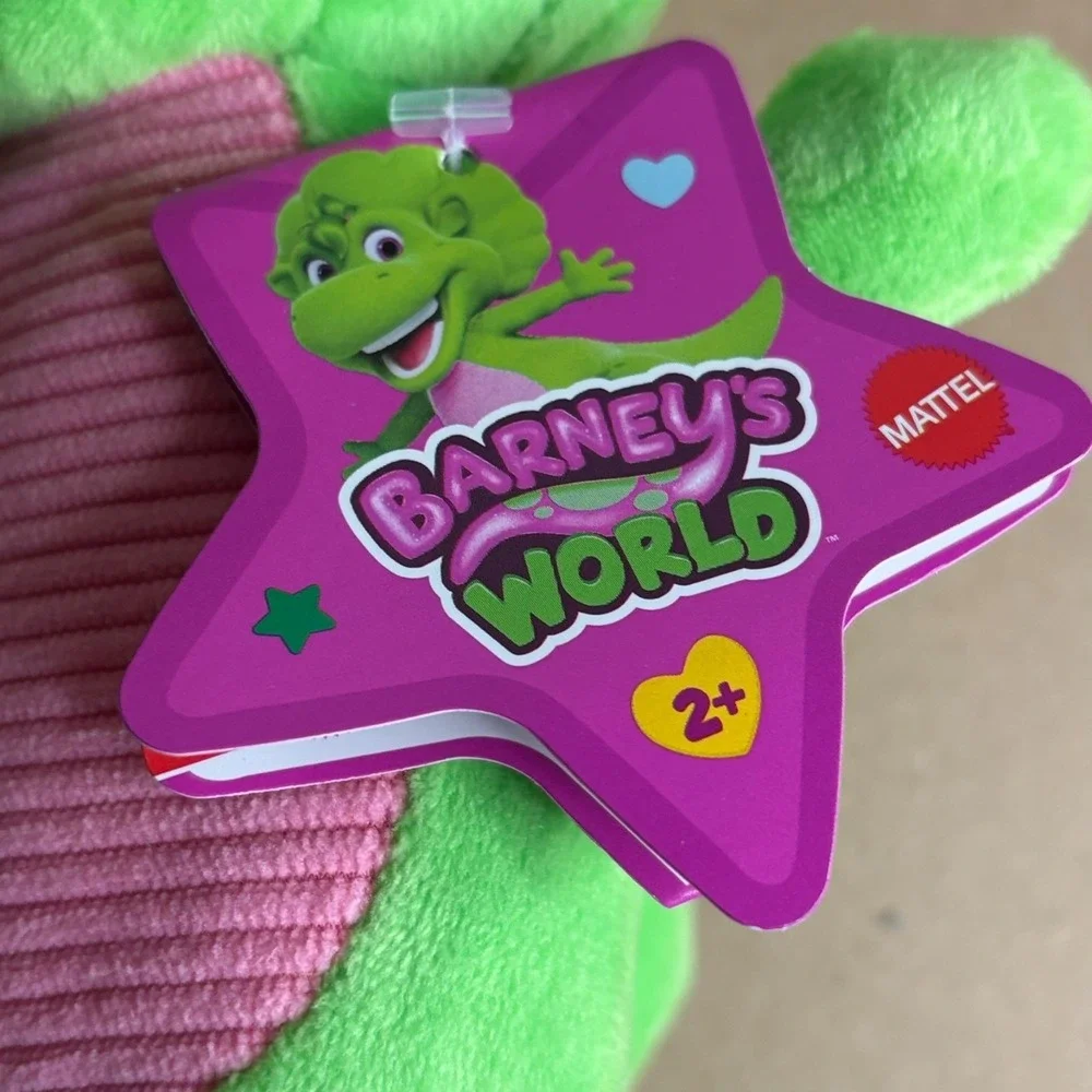 Barney's World Baby Bop Dinosaur Plush Barney Friend 8